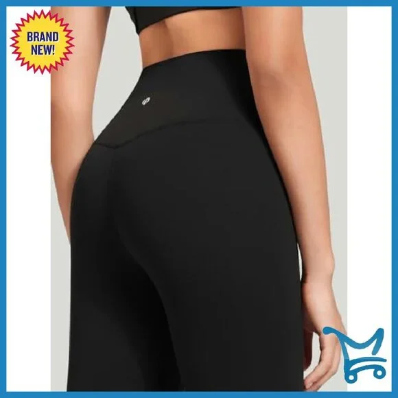 High Waisted Compression Leggings 25" Inseam Workout Pants - Picture 5 of 8